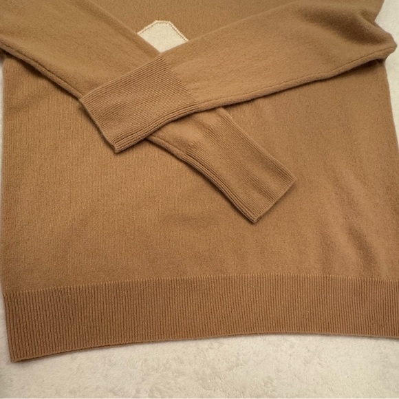 NWT Vineyard Vines Camel 100% Cashmere Pickleball Intarsia Sweater Size: XS - Picture 8 of 13